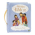 Livro Leve-me com Você! Histórias Bíblicas, da Todolivro, capa azul com alça e Jesus com crianças. — Plenitude
