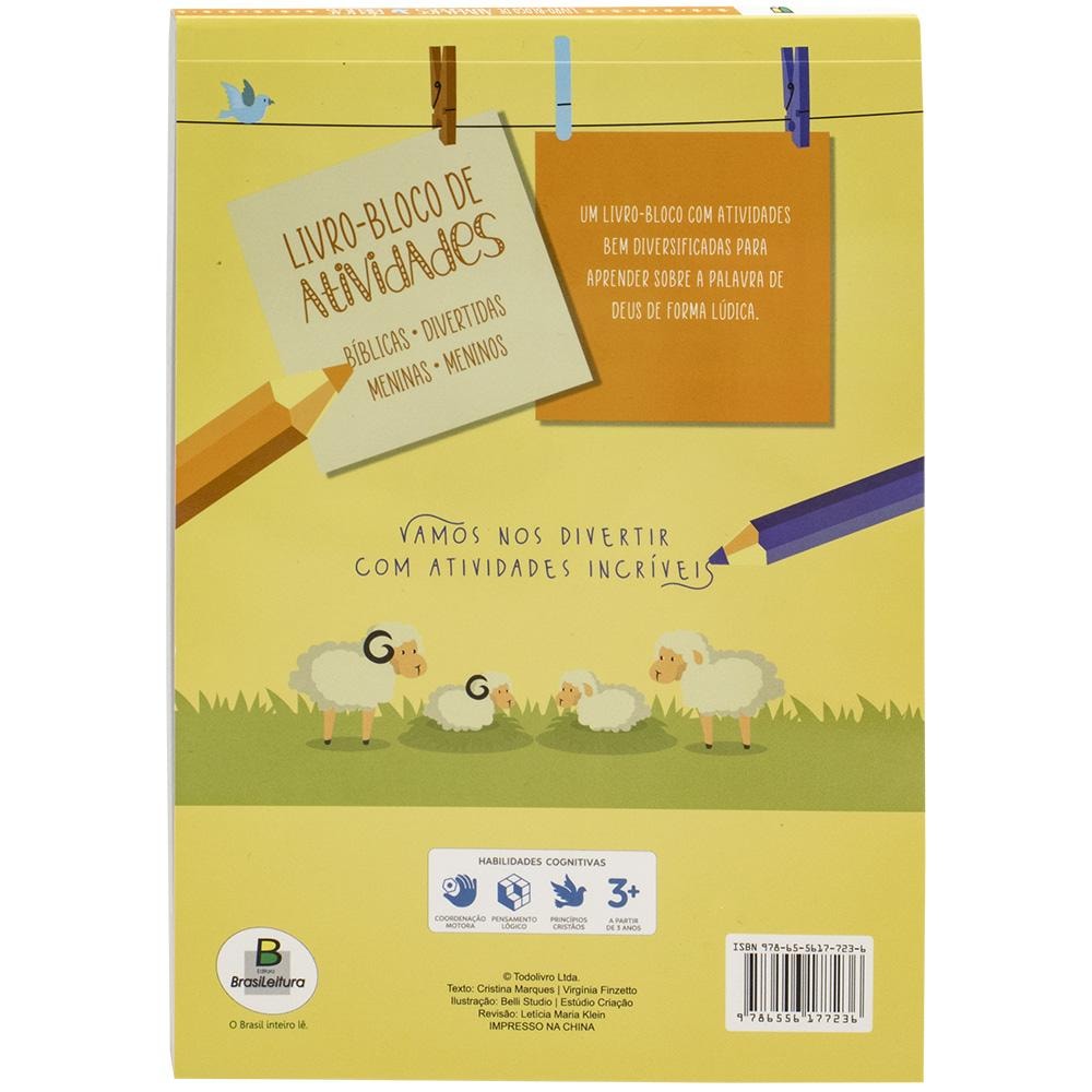 Livro-Bloco de Atividades... Bíblicas | Virgínia Marques, Cristina & Finzetto