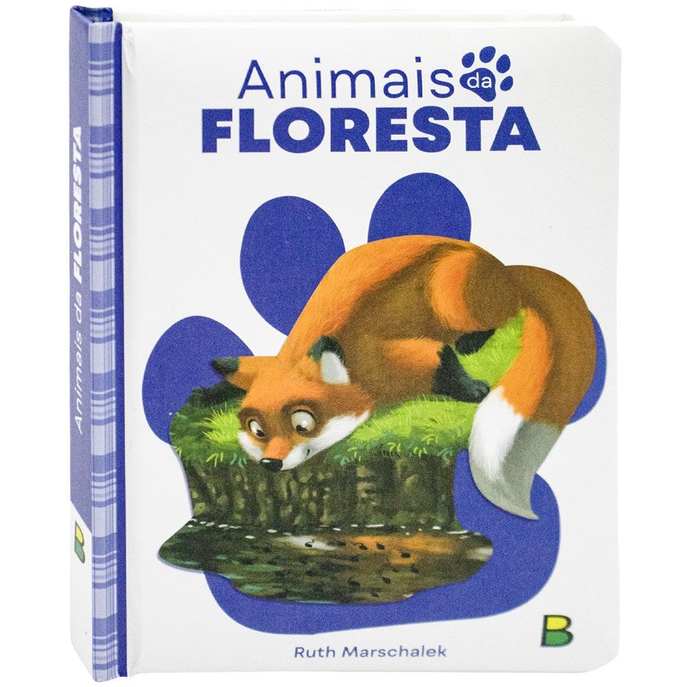 Meu Livro Fofinho: Animais da Floresta | Todolivro: Livro infantil com capa branca e azul, raposa na floresta. — Plenitude