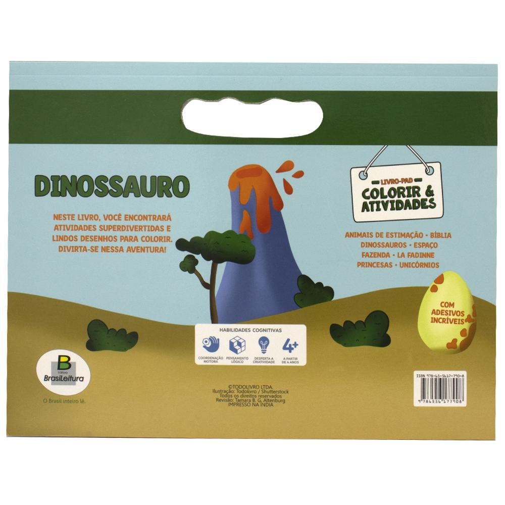 Livro-Pad Colorir & Atividades: Dinossauros | Todolivro
