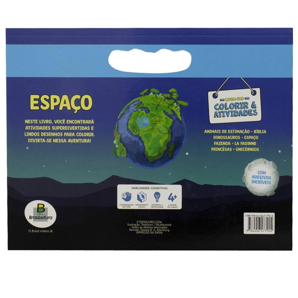 Livro-Pad Colorir & Atividades: Espaço | Todolivro