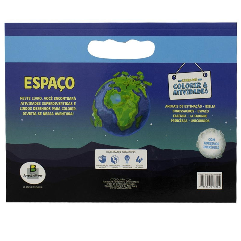 Livro-Pad Colorir & Atividades: Espaço | Todolivro