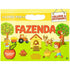 Livro-Pad Colorir & Atividades: Fazenda, capa amarela com ilustrações de fazenda. — Plenitude