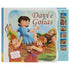 Livro Sonoro "Davi e Golias" da Todolivro, capa com Davi e Golias, e botões laterais. — Plenitude