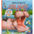 Livro Animais em Movimento: um Pop-Up: Animais Incríveis do Zoológico, capa com hipopótamo. — Plenitude