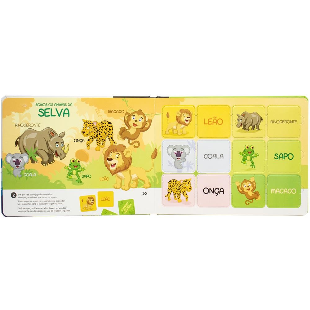 Escolinha Memória: Animais | Todolivro