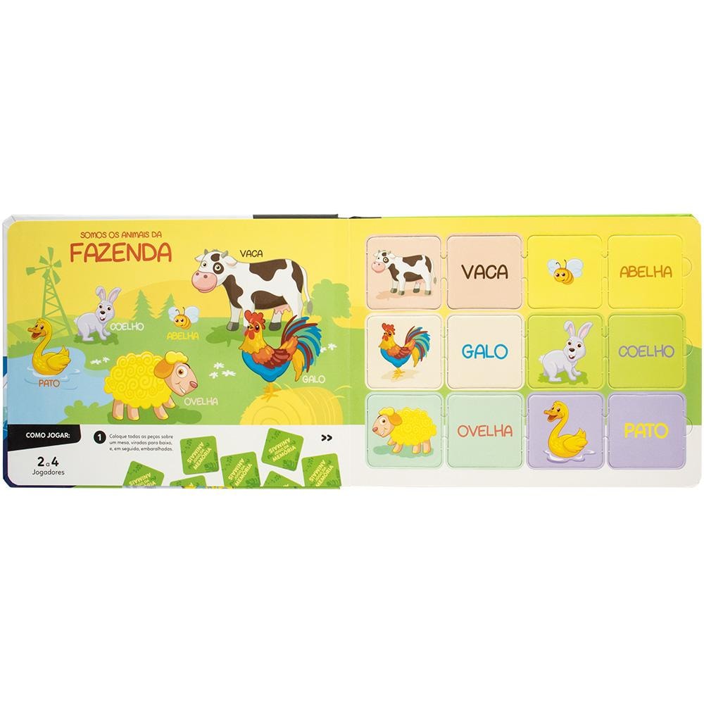 Escolinha Memória: Animais | Todolivro