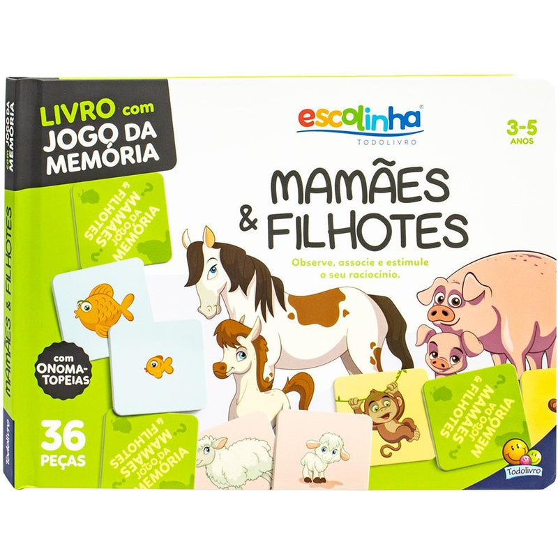 Escolinha Memória: Mamães e Filhotes | Todolivro