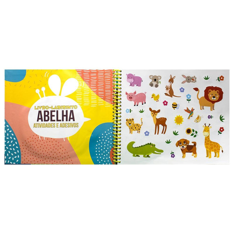 Livro-Labirinto! Atividades, Colorir e Adesivos: Abelha | Brijbasi Art Press Ltd