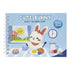 Livro Sweet Coloring Book: Cute Bunny, da Todolivro. Capa azul com coelho e comida. — Plenitude