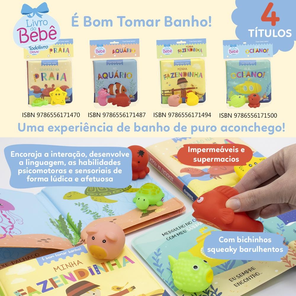 É Bom Tomar Banho II! Minha Fazendinha | Todolivro