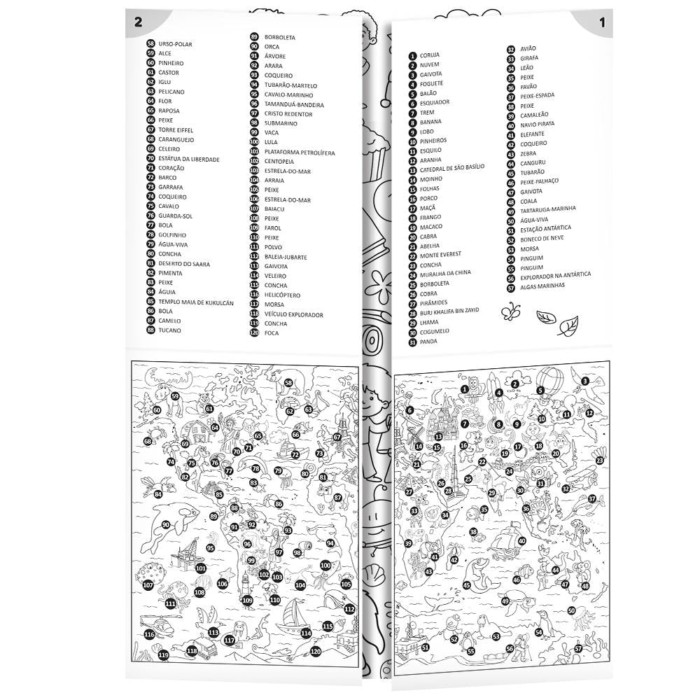 Livro-Tapete para Colorir: Mundo | Todolivro