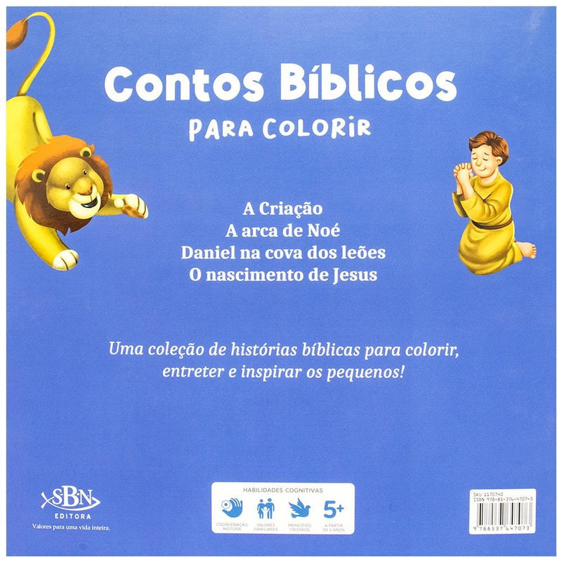 Contos Bíblicos para Colorir: Daniel na Cova dos Leões | Suelen Katerine A. Santos