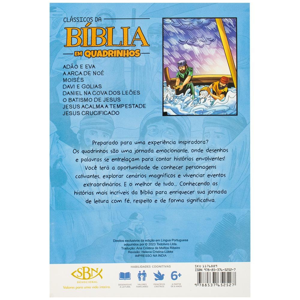 Clássicos da Bíblia em Quadrinhos: Jesus Acalma a Tempestade | Brijbasi Art Press Ltd