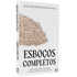 Livro Esboços Completos, Adelson Damasceno Santos, capa branca com texto manuscrito. — Plenitude