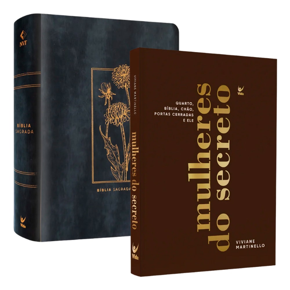 Kit Mulheres de Fé | Viviane Martinello | Bíblia Mulheres NVT Espaço Para Anotações + Mulheres do Secreto