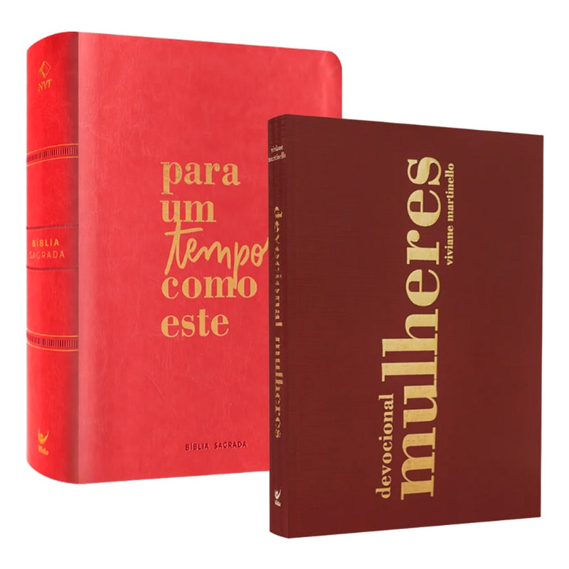 Kit Alimento Diário | Viviane Martinello | Bíblia Mulheres NVT Espaço Para Anotações + Devocional Mulheres 365 Dias