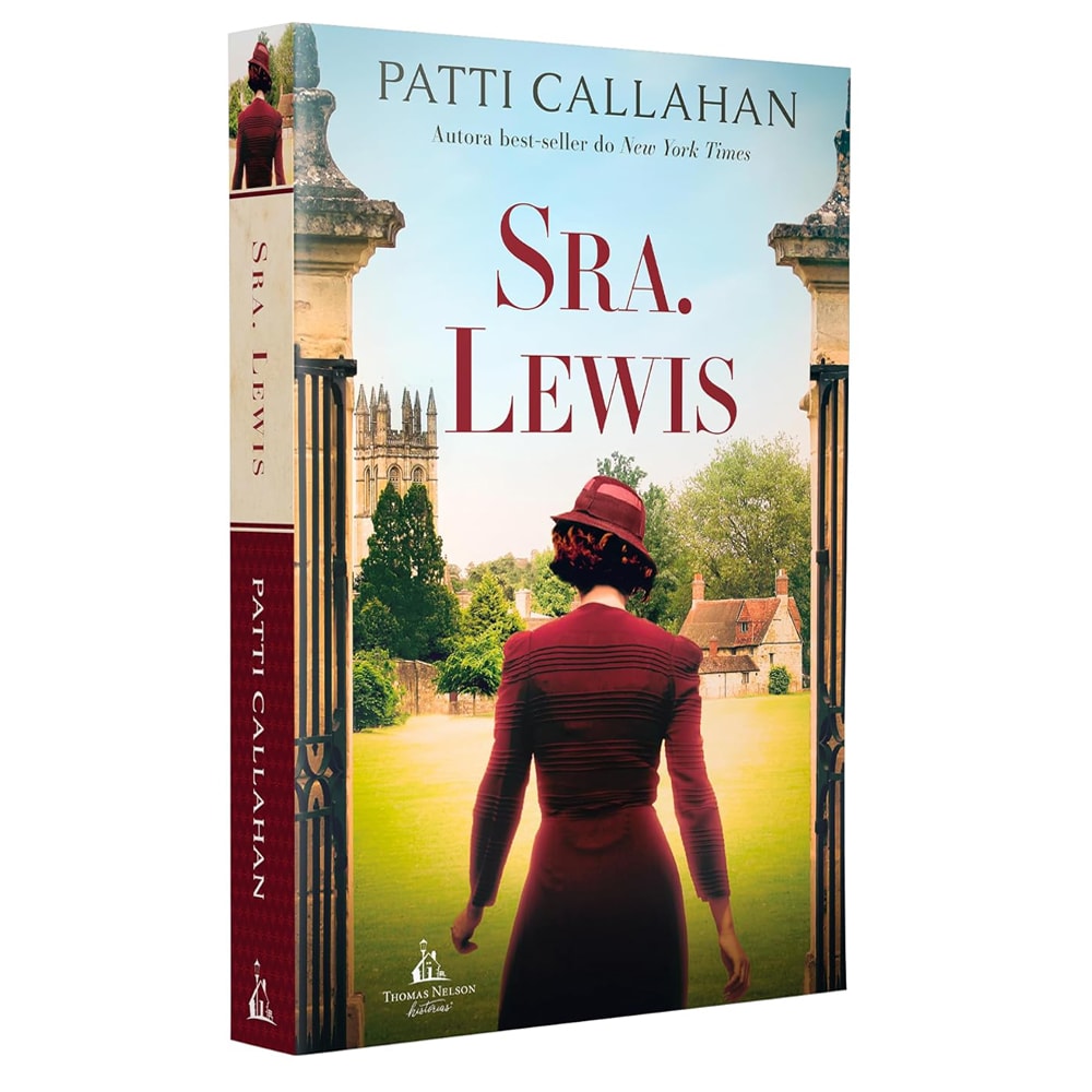 Livro "Sra. Lewis" com capa ilustrada de mulher de costas em um jardim. — Plenitude