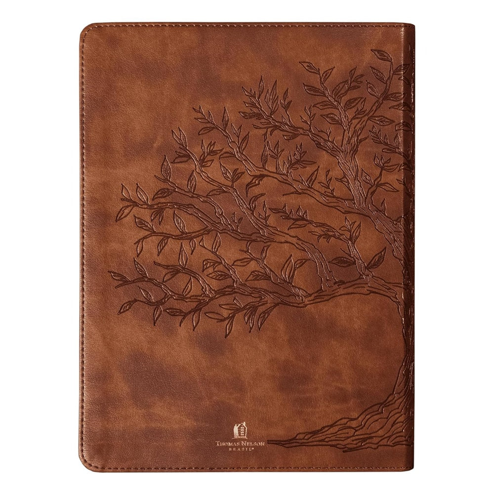 Bíblia Bilíngue | Português e Inglês | NVI | Leitura Perfeita | Capa Couro-soft Caramelo