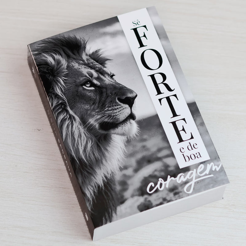 Bíblia Sagrada Se Forte e de Boa Coragem | King James |  Letra Normal | Capa Brochura