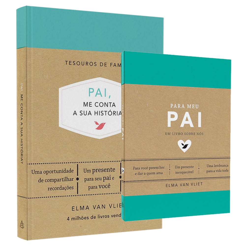 Kit Pai e Memórias | Pai, Me Conta Sua História? + Para Meu Pai