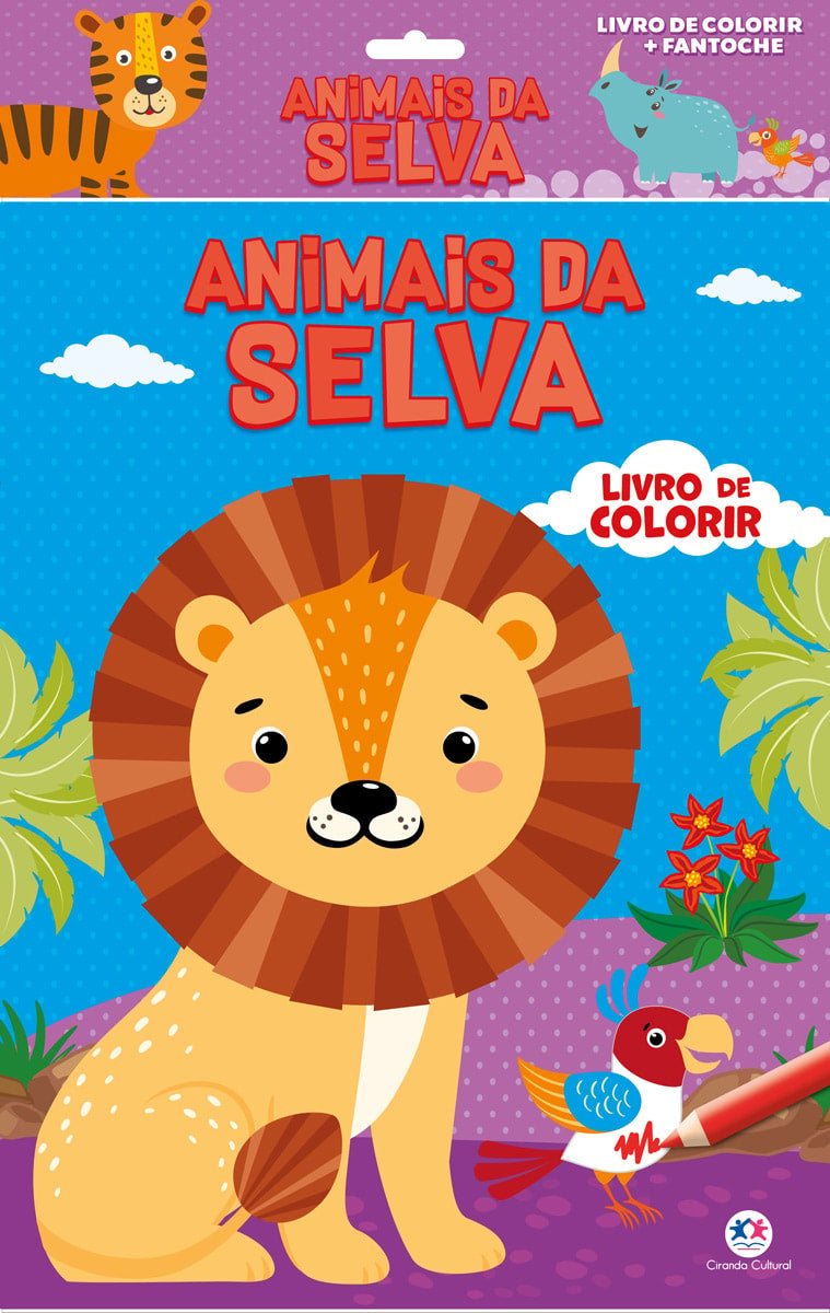 Livro de Colorir | Fantoche | Animais da Selva