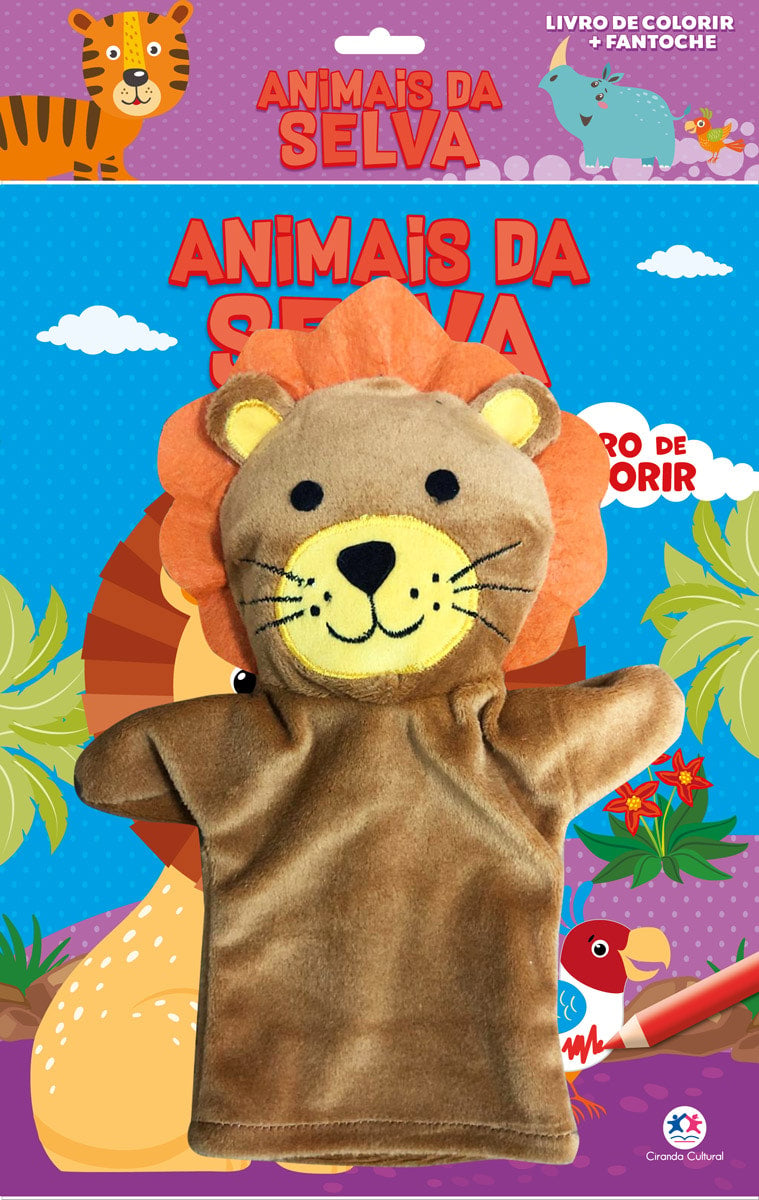 Livro de Colorir | Fantoche | Animais da Selva