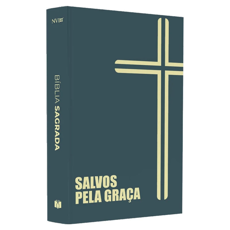 Kit Dia dos Pais - Corra Com Os Cavalos + Bíblia Sagrada Capa Cruz | NVI | Capa Brochura Verde