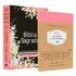 Kit Dia dos Avós: Bíblia Sagrada ARC Letra Jumbo floral preta e "Vó, Me Conta Sua História?" rosa. — Plenitude