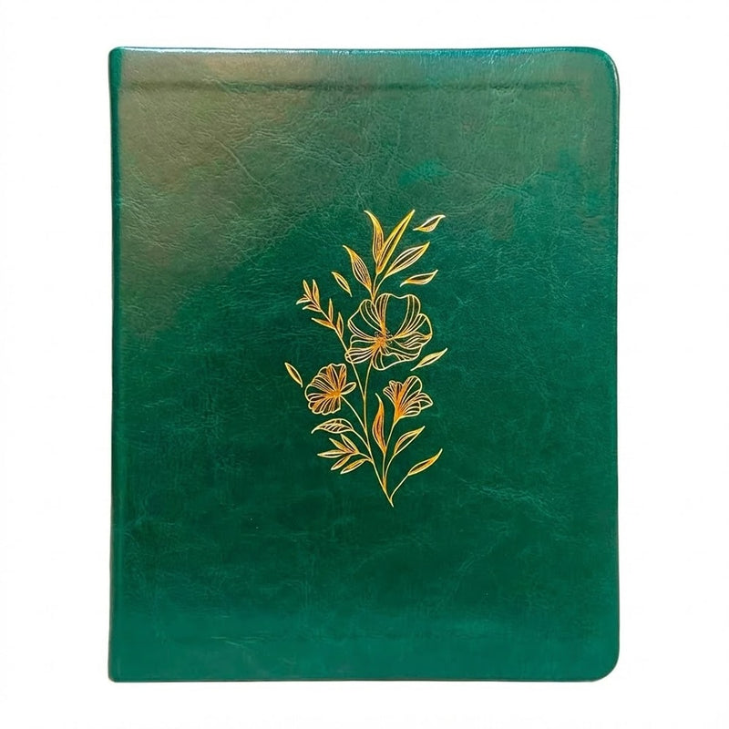 Bíblia Mulheres Floral | Viviane Martinello | NVT | Espaço Para Anotações | Capa Luxo Verde Musgo
