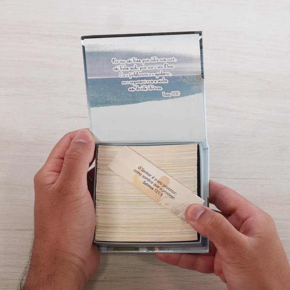 Kit Dia dos Pais - Bíblia Sagrada de Estudo Desafios de Todo Homem | NVT | Azul + Preciosas Promessas de Deus | Barcos