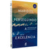 Livro de capa dura, "Maridos Perseguindo a Excelência | Lou Priolo", com capa em tons de azul e marrom, mostrando montanhas ao fundo. — Plenitude