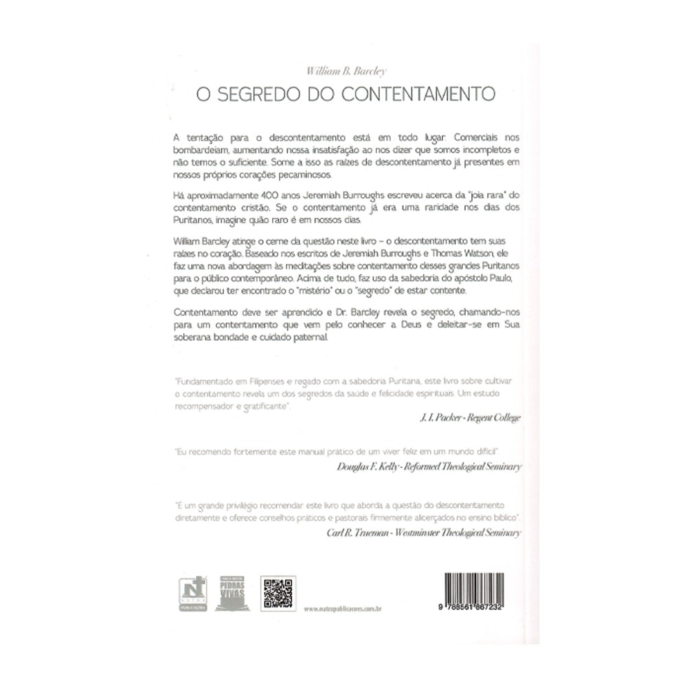 O Segredo do Contentamento | Dr. William B. Barcley