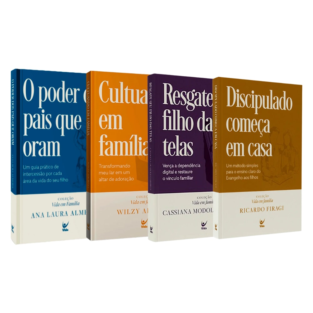 Kit Família Cristã | Resgate Seu Filho das Telas + Cultuando em Família + O Poder dos Pais Que Oram + Discipulado