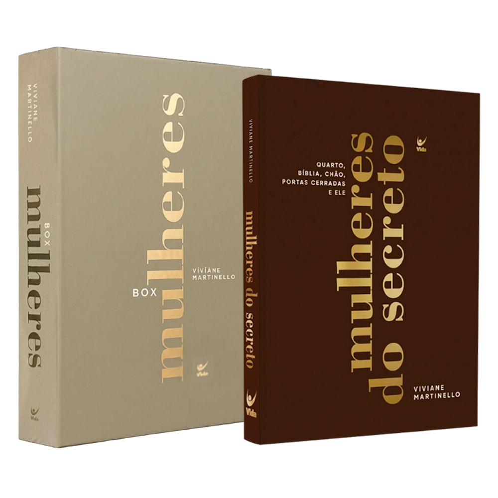 Kit Mulheres do Secreto + Box Mulheres Viviane Martinello Capa Dura Luxo