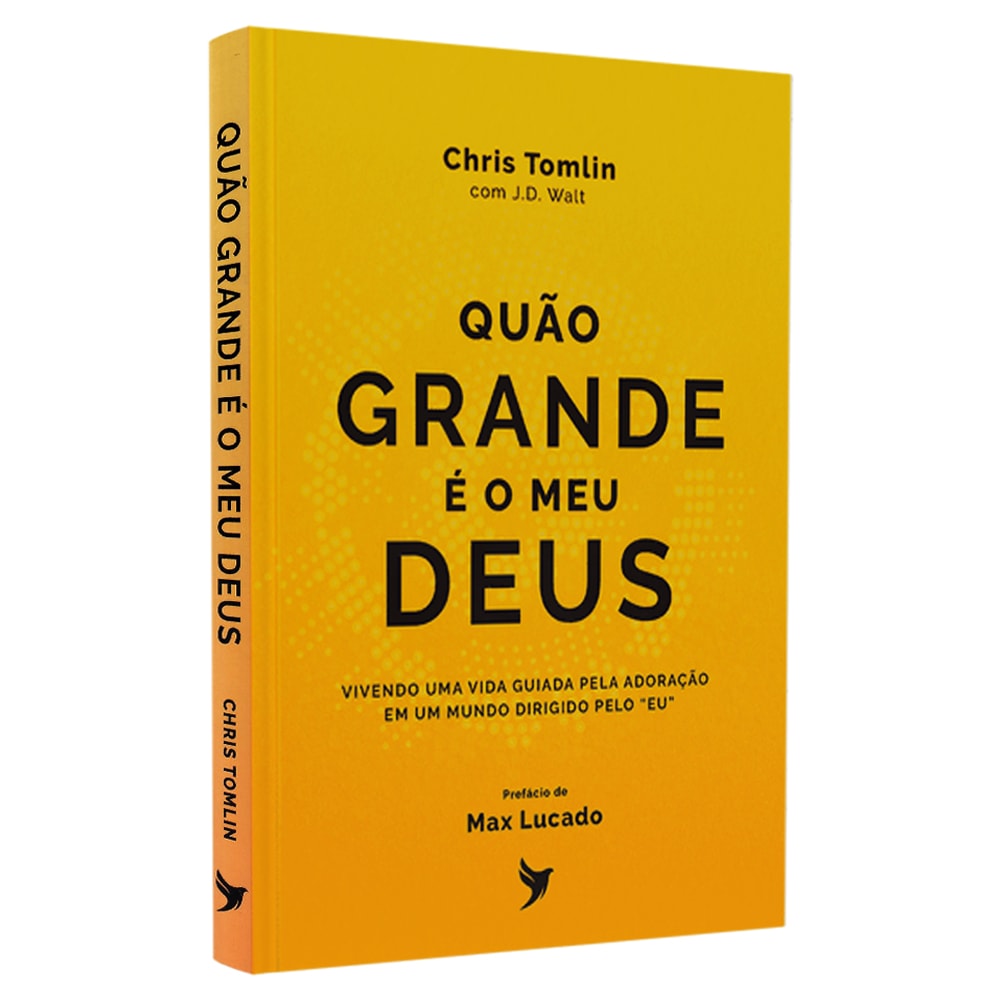 Livro Quão Grande é o Meu Deus, capa amarela com título em letras grandes. — Plenitude