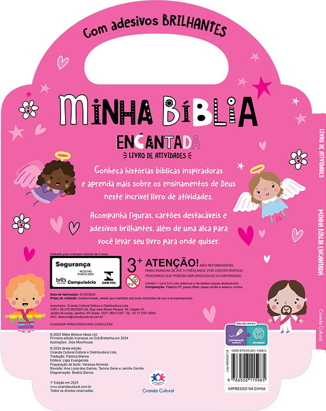 Minha Biblia Encantada - Com Adesivos Brilhantes e Atividades Incriveis