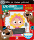 Livro infantil "Conto de Fadas Policial: Cachinhos Dourados e os Três Ursos", capa colorida com personagens e Cachinhos Dourados em ficha criminal. — Plenitude