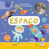 Livro infantil "Primeiros Conhecimentos - Espaço" da Ciranda Cultural, com capa azul e elementos espaciais. — Plenitude