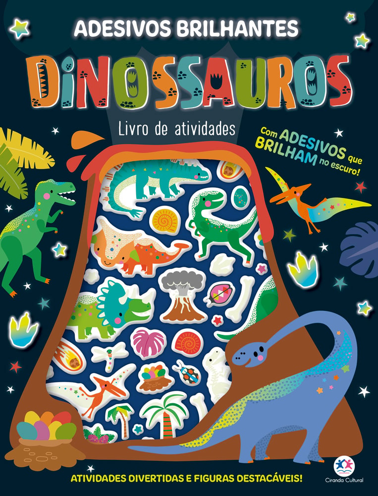 Adesivos Brilhantes - Dinossauros