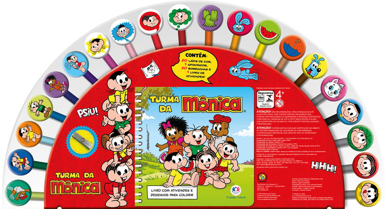 Turma da Monica - Livro com atividades e desenhos para colorir