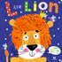 Livro infantil L is For Lion, capa azul com leão de juba felpuda e ratos. — Plenitude