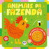 Livro infantil Animais da Fazenda da Ciranda Cultural, capa verde com galo e abelha. — Plenitude