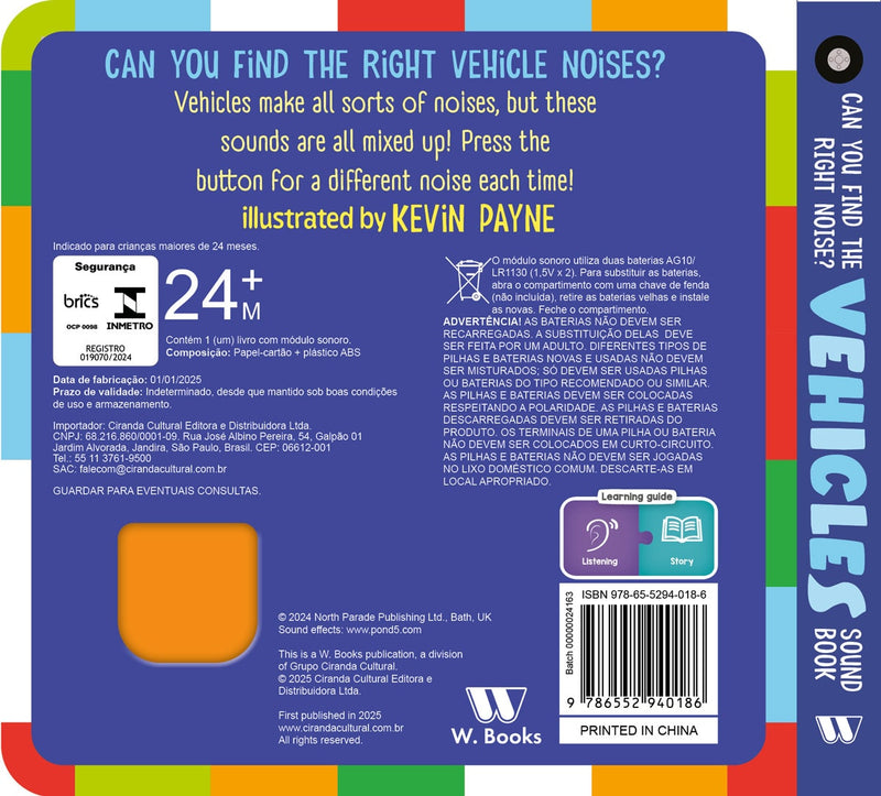 Livro Sonoro Vehicles