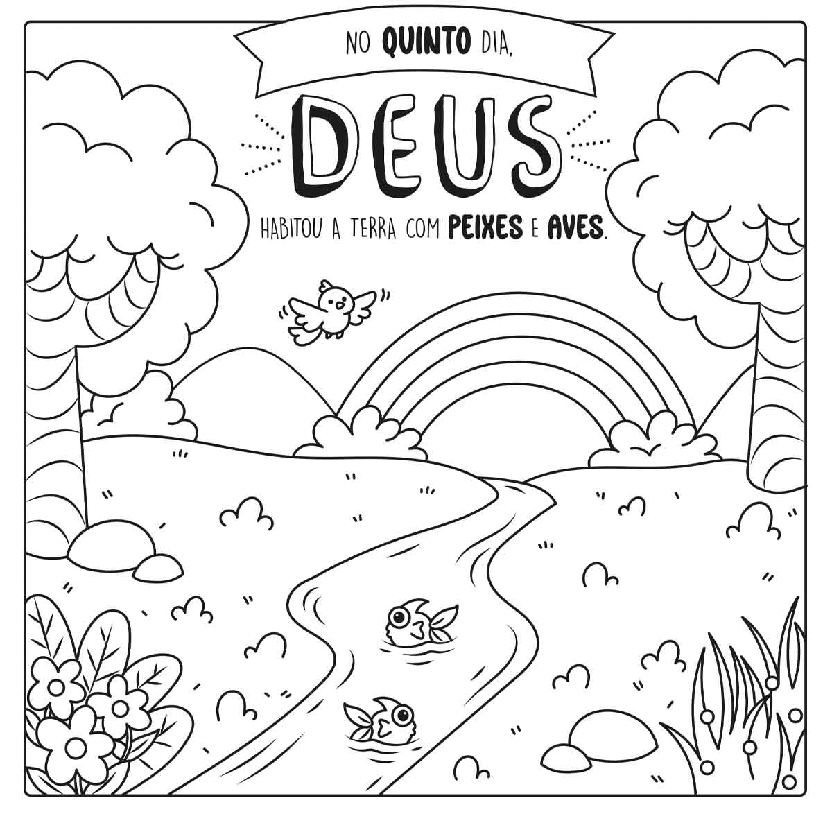 A Criacao - Livro de Colorir