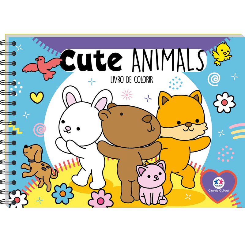 Cute Animals - Livro de Colorir