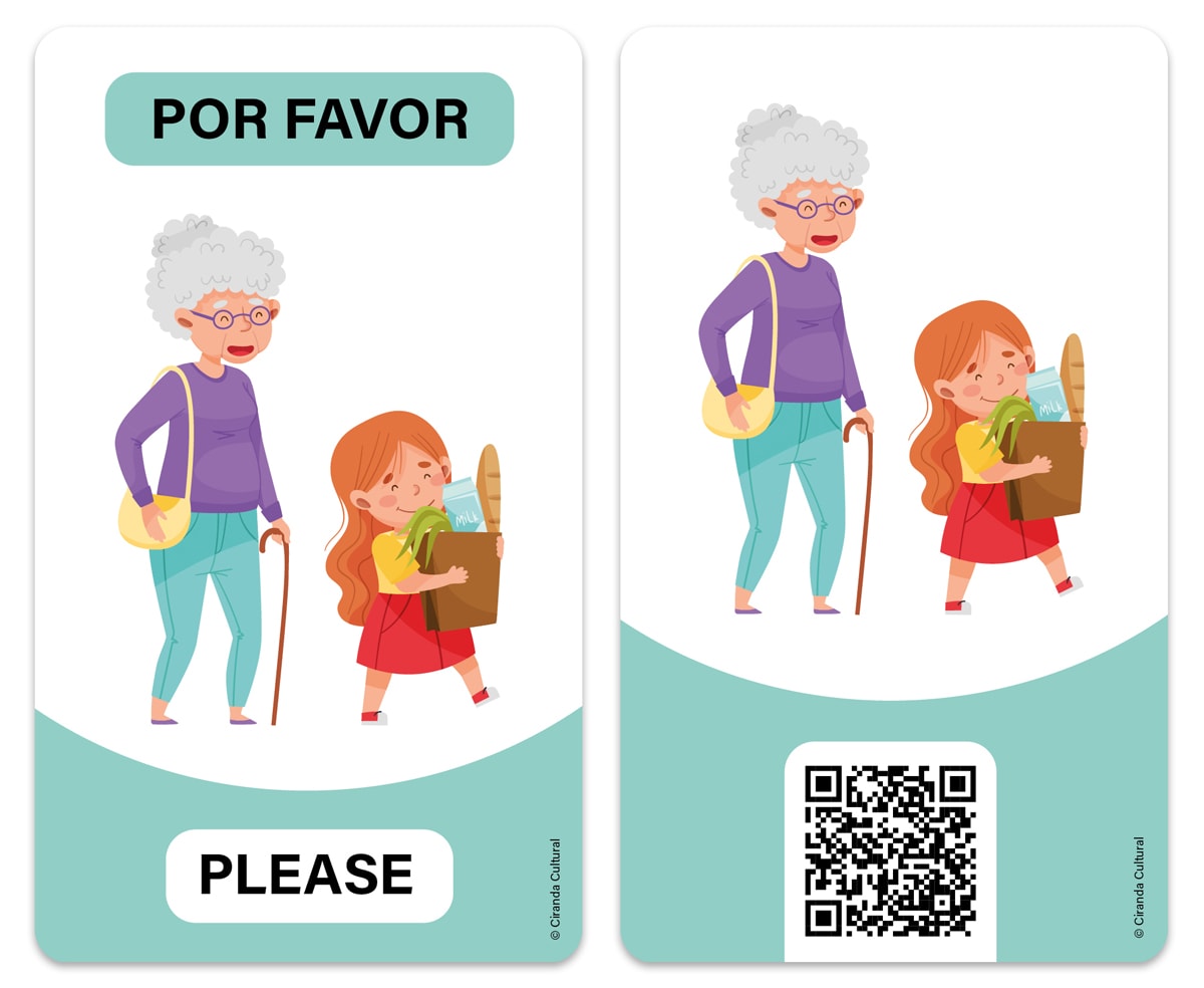 Flash Cards Cartas Bilingues - Primeiras Palavras - First Words