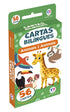 Caixa de flash cards bilíngues "Animais | Animals" com ilustrações de animais coloridos. — Plenitude
