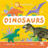 Livro infantil "My First Fact Dinosaurs" da W. Books, com capa amarela e dinossauros. — Plenitude