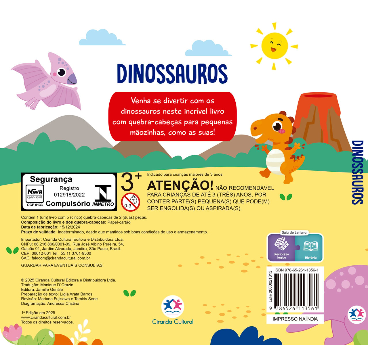 Dinossauros quebra-cabeças